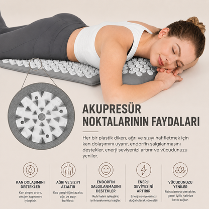 Doğal Akupresür Mat & Yastık Set