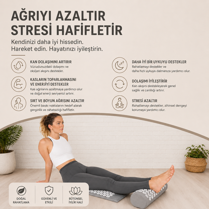 Doğal Akupresür Mat & Yastık Set